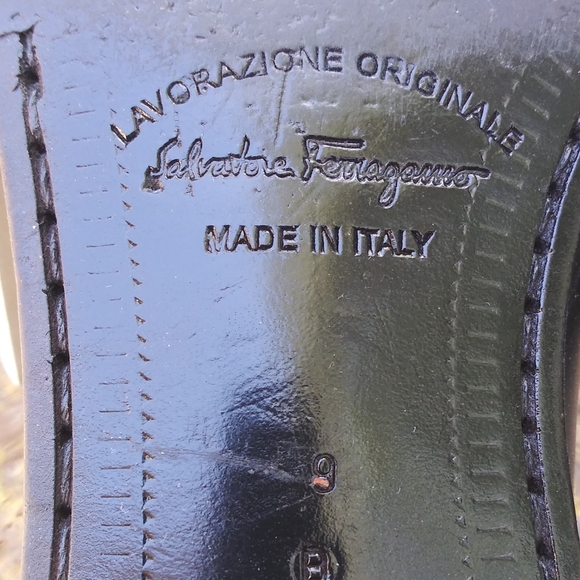 🆕 $SOLD$ Salvatore Ferragamo Black Split Toe Slip On Loafers - Picture 14 of 16